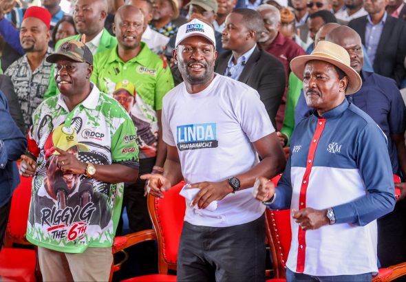 DCP’s Rigathi Gachagua, Linda Mwananchi’s Edwin Sifuna and Wiper Patriotic Front’s Kalonzo Musyoka