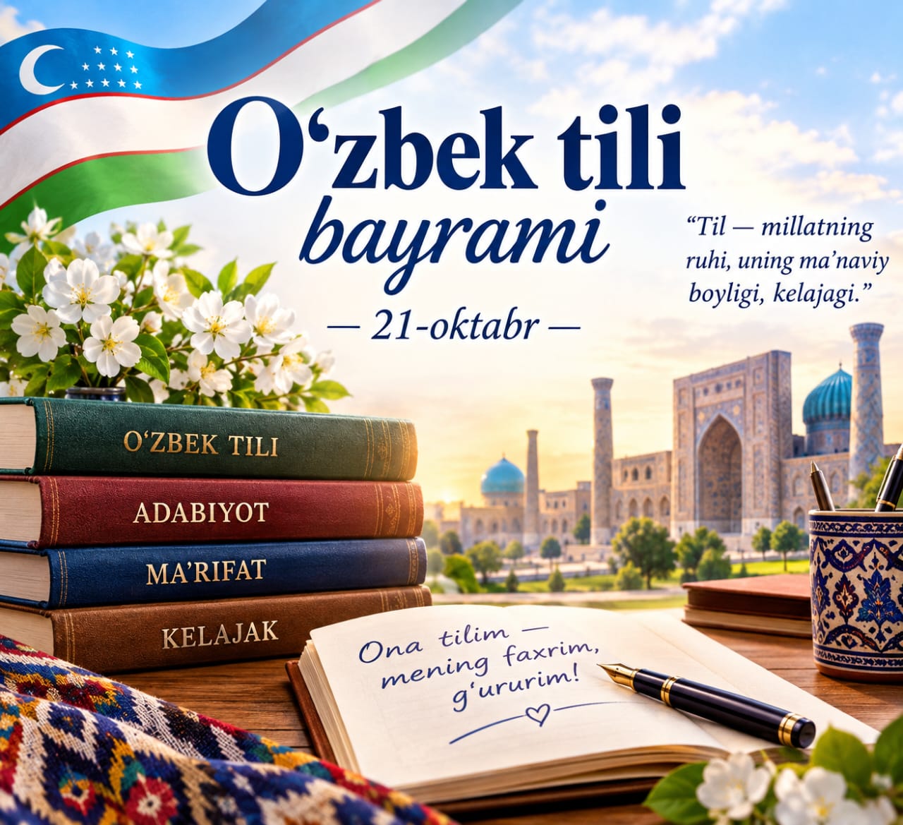 Dedicated to October 21 — Uzbek Language Day