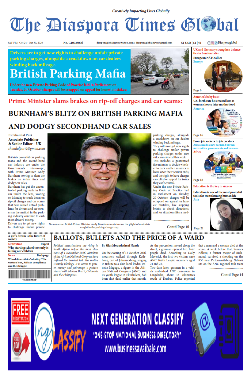 Diaspora Times Global Oct 24 – Oct 30, 2026