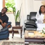 Edwin Sifuna with Mama Ida Odinga