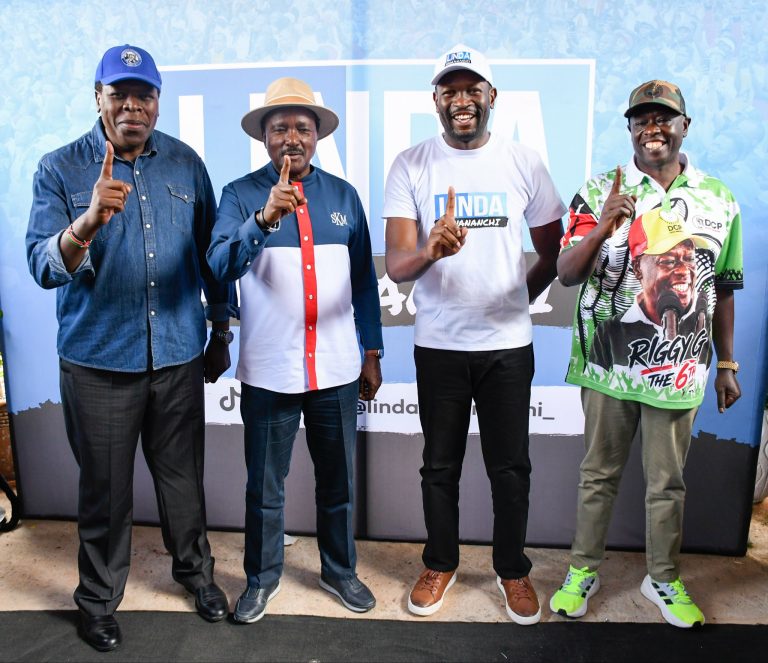 Eugene Wamalwa, Kalonzo Musyoka, Edwin Sifuna and Rigathi Gachagua