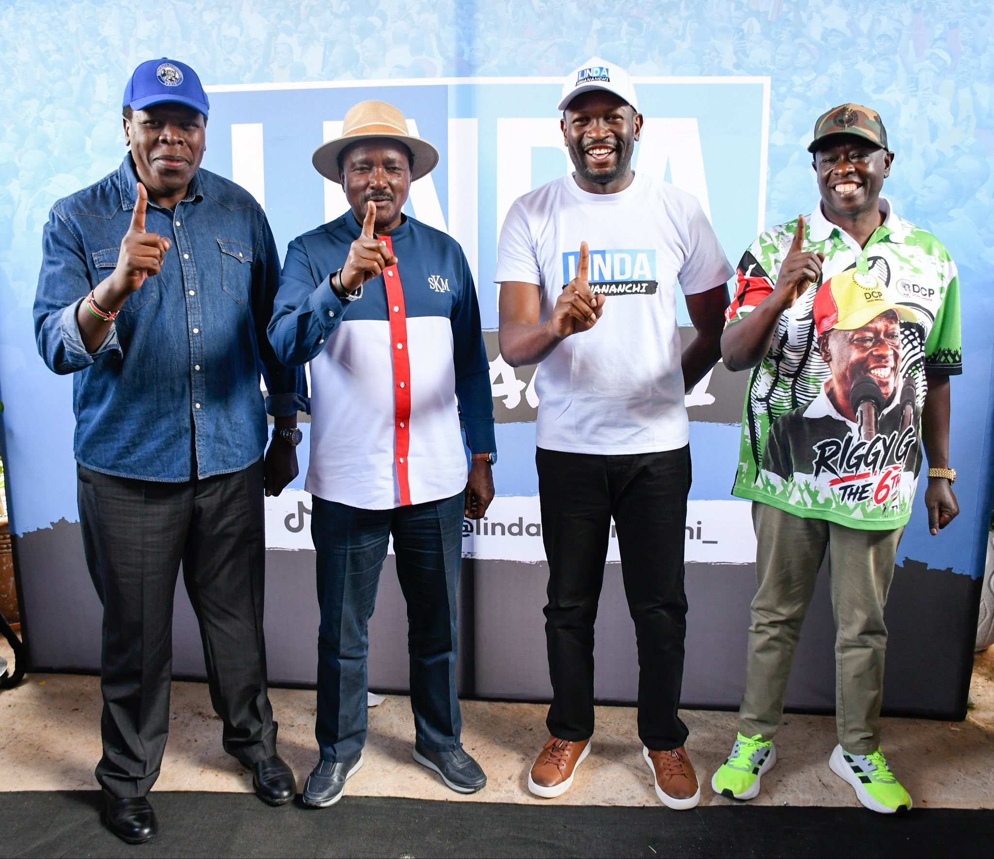 Eugene Wamalwa, Kalonzo Musyoka, Edwin Sifuna and Rigathi Gachagua