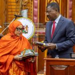 Fatuma Ibrahim Ali was yesterday sworn in as a commissioner of the Parliamentary Service Commission