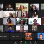 Future Is Female Mentorship Program during the Zoom meeting