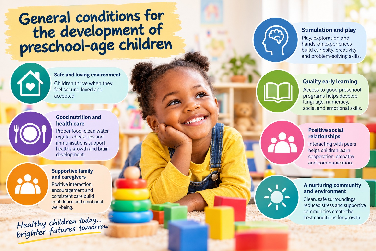General conditions for the development of preschool-age children