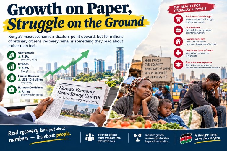 Growth on paper, struggle on the ground