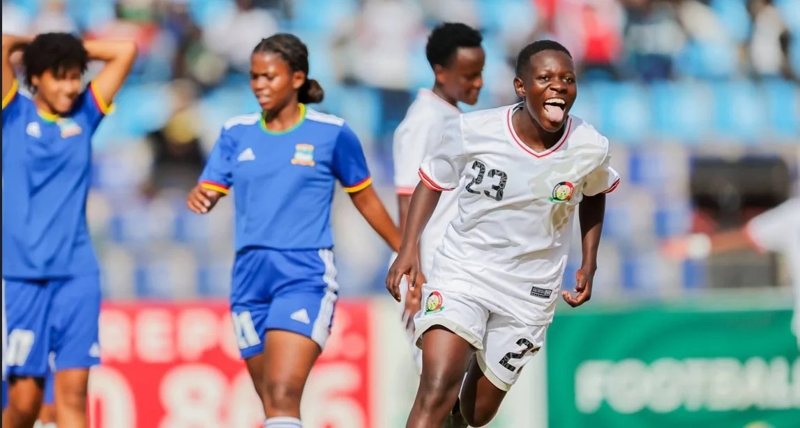 Harambee Starlets celebrates