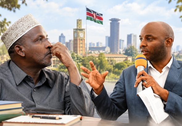 Health Cabinet Secretary Aden Duale and Governor Irungu Kang'ata