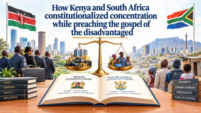 How Kenya and South Africa constitutionalized concentration while preaching the gospel of the disadvantaged