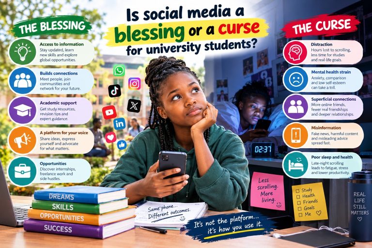 Is social media a blessing or a curse for university students