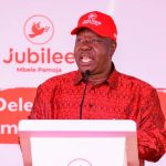 Jubilee party leader and presidential candidate Dr. Fred Matiang’i during a past address.