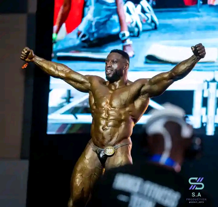 Kenyan bodybuilder Gachau