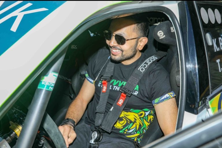 Kenya's Karan Patel in action in a past ARC event
