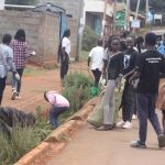 Laikipia students clean up local market