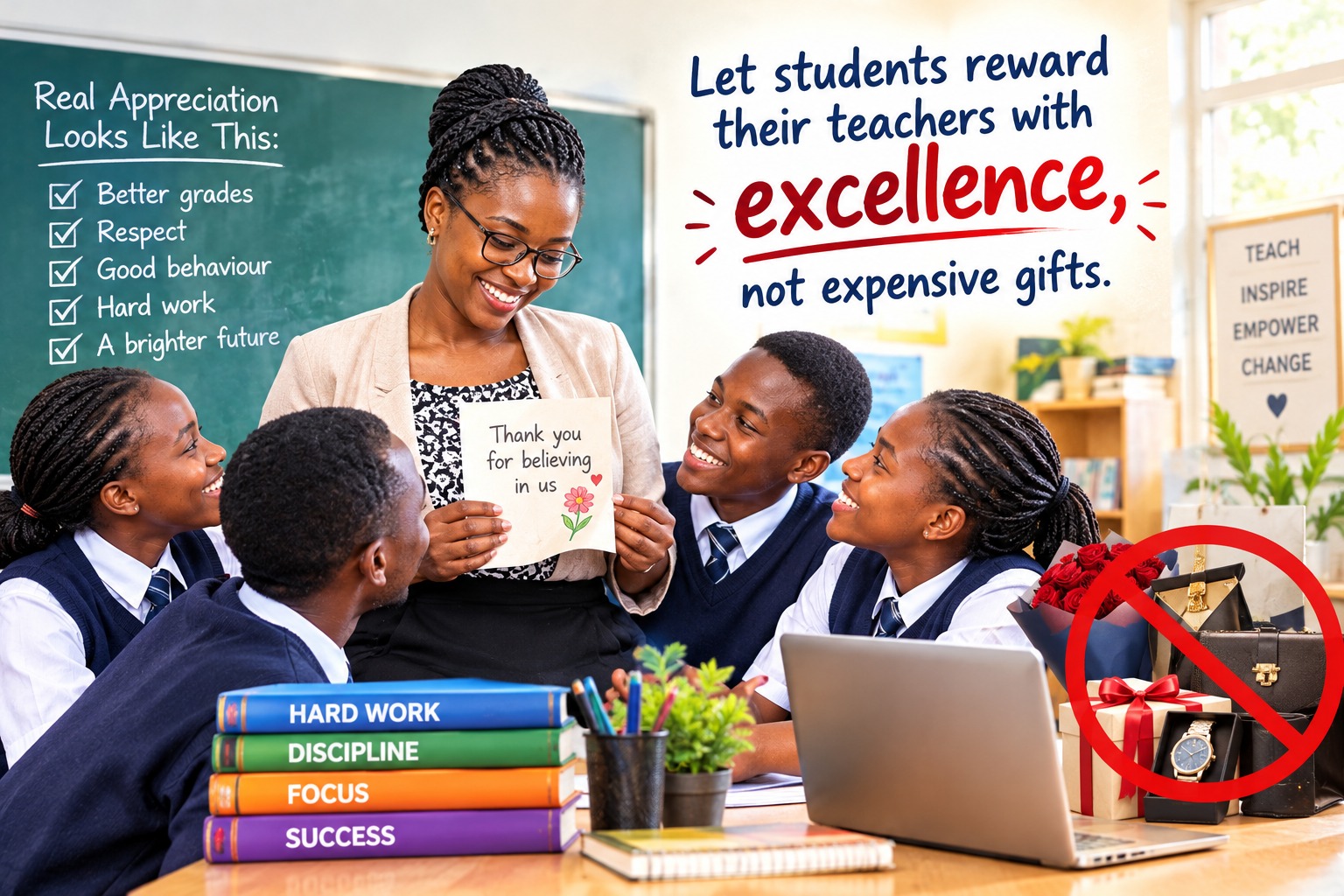 Let students reward their teachers with excellence, not expensive gifts