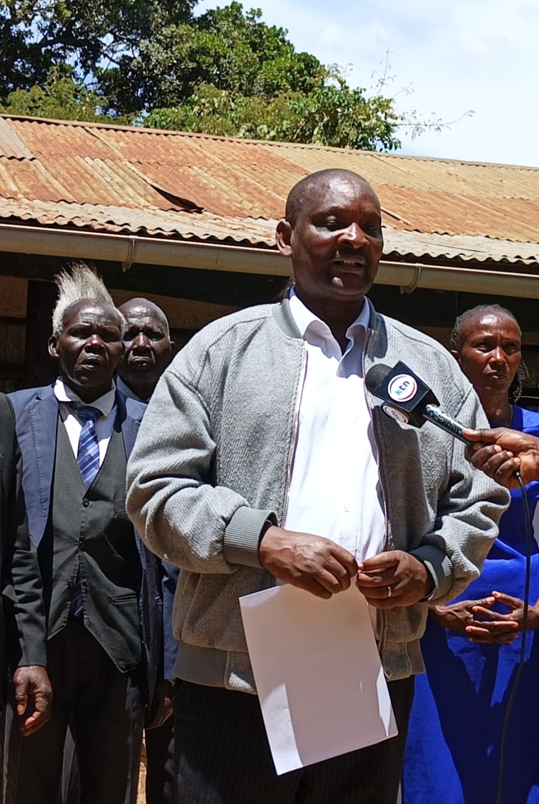 MMV Associates CLG Director General James Njuguna Mahuria addressing the press