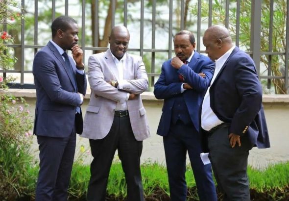 Nairobi Senator Edwin Sifuna, Former Deputy President Rigathi Gachagua, Wiper leader Kalonzo Musyoka, and former Interior Cabinet Secretary Fred Matiang'i