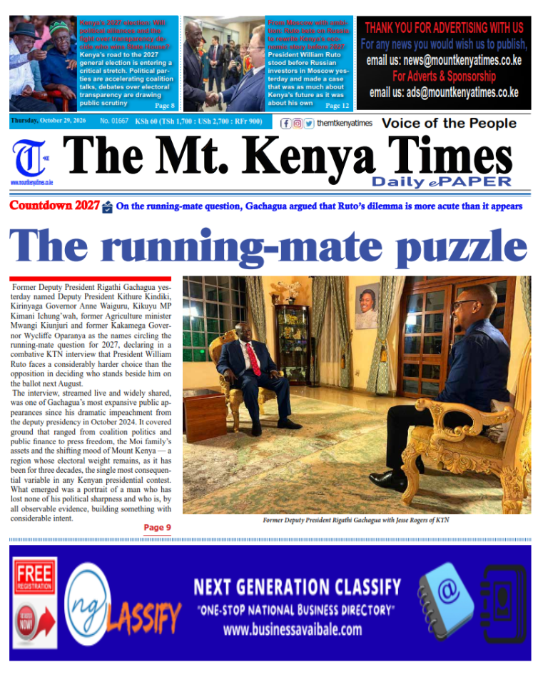 October 29, 2026 The Mt Kenya Times ePAPER_001