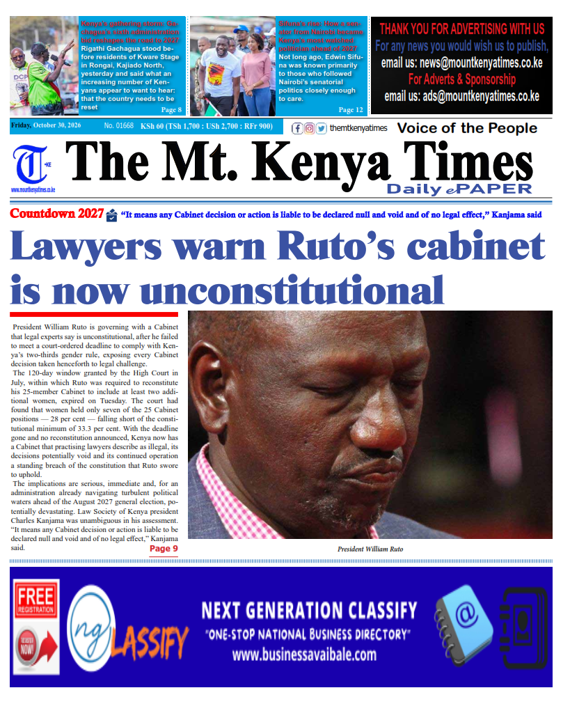 October 30, 2026 The Mt Kenya Times ePAPER_001