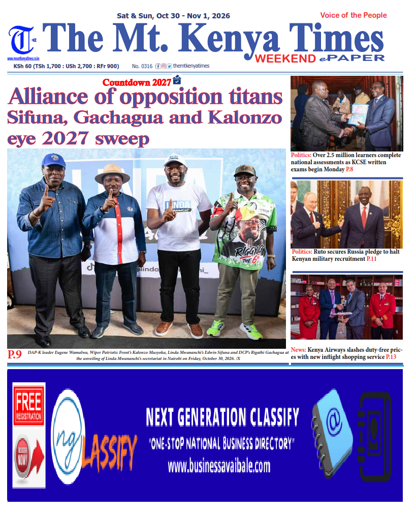 October 31 - November 1, 2026 The Mt Kenya Times ePAPER_001
