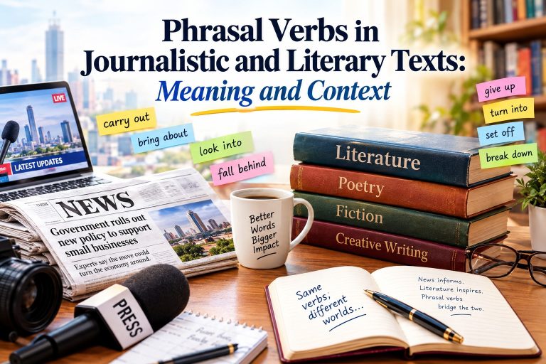 Phrasal Verbs in Journalistic and Literary Texts