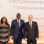 President William Ruto, Mama Rachael and President Vladimir Putin in Russian