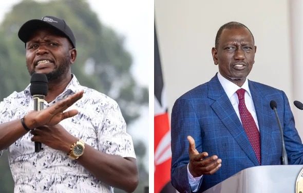 President William Ruto and Governor George Natembeya