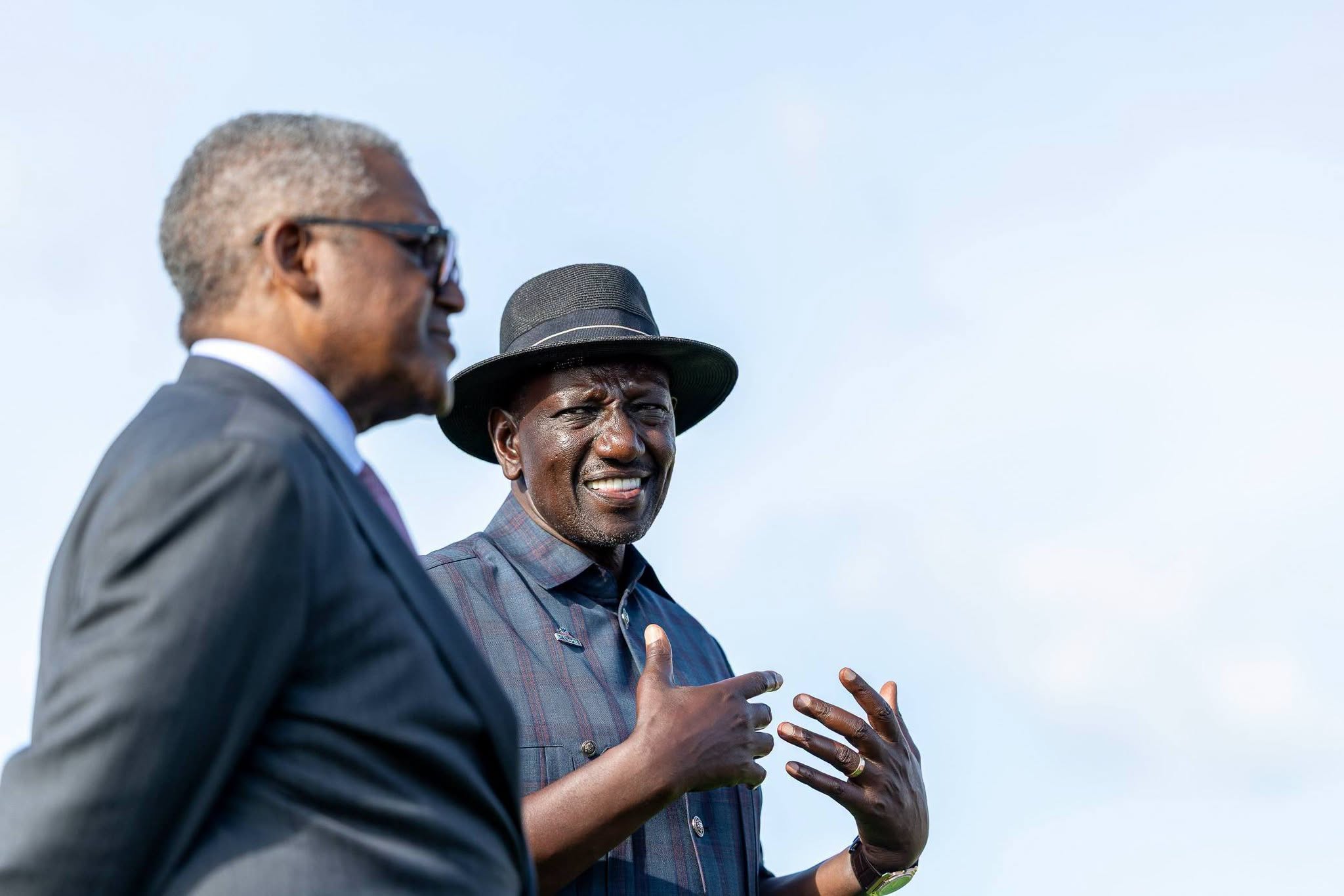 President William Ruto and Nigerian industrialist Aliko Dangote