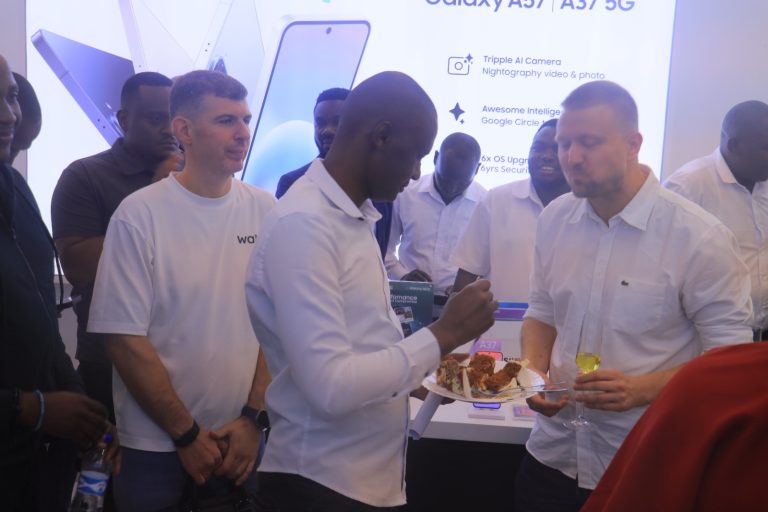 Samsung Electronics East Africa Celebrating during the opening of its 24th Samsung Experience Store in Kisii.