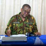 The New Imenti North Sub County Police Commander, Hassan Bashir Addresses the Press.