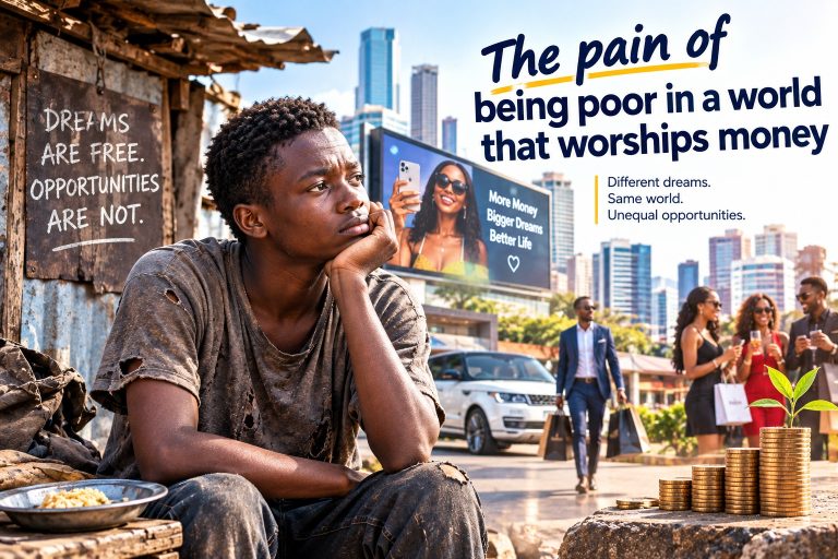 The pain of being poor in a world that worships money