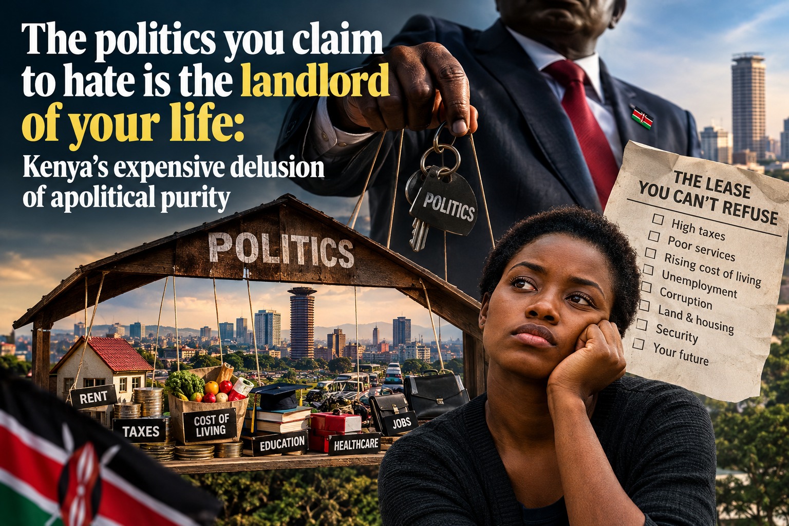 The politics you claim to hate is the landlord of your life