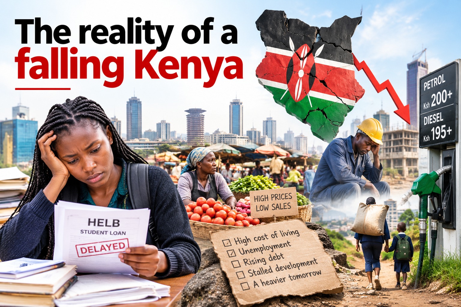 The reality of a falling Kenya