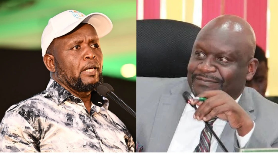 Trans Nzoia Governor George Natembeya and Kiminini Member of Parliament Kakai Bisau clashed openly