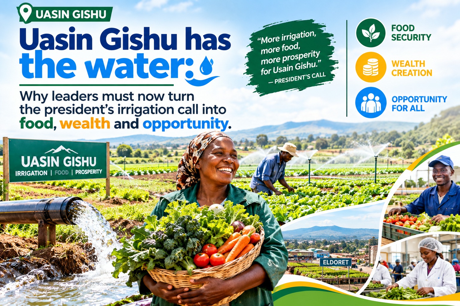 Uasin Gishu has the water