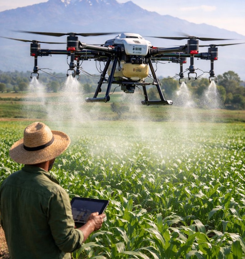 Using drones in farming Kenya