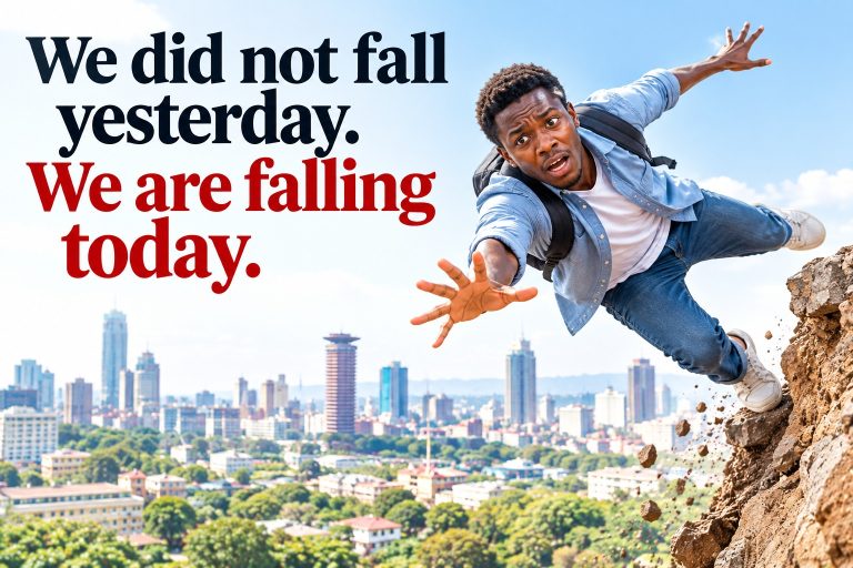 We did not fall yesterday