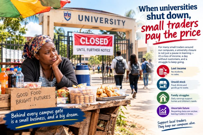 When universities shut down, small traders pay the price