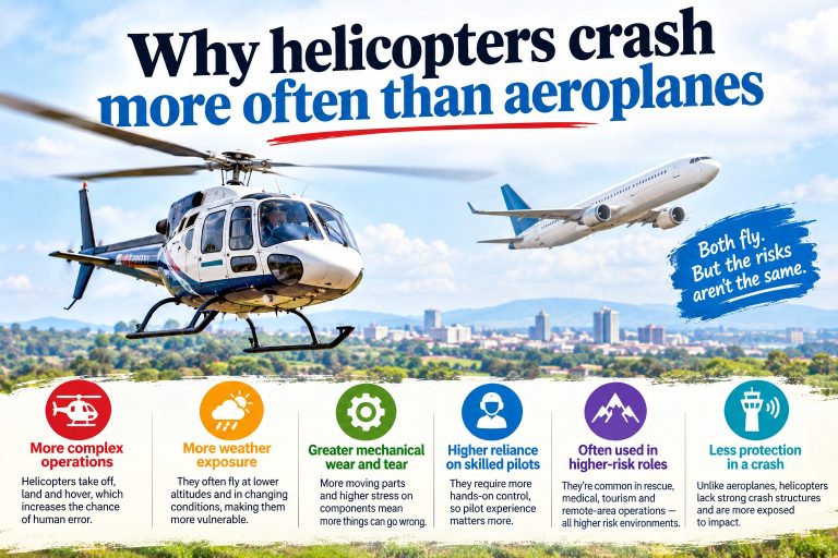 Why helicopters crash more often than aeroplanes
