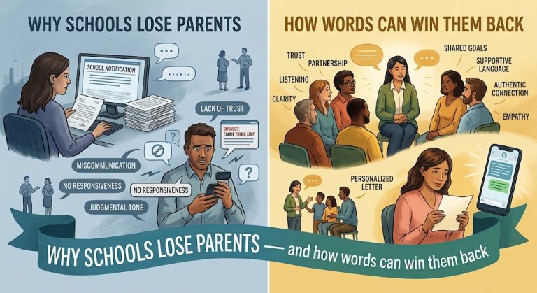 Why schools lose parents — and how words can win them back