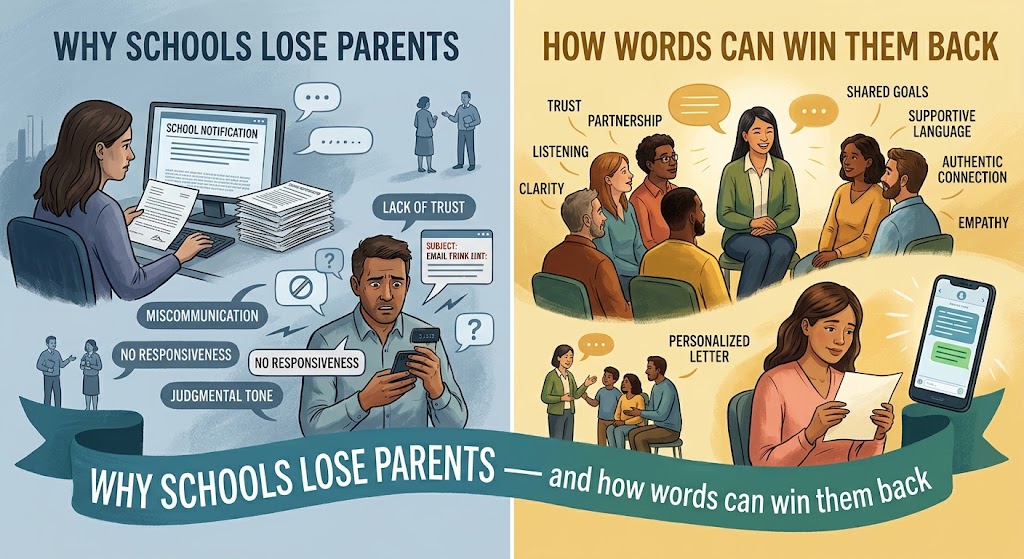 Why schools lose parents — and how words can win them back