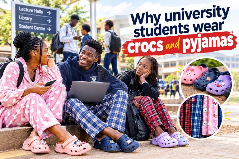 Why university students wear crocs and pyjamas