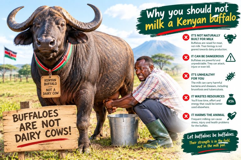 Why you should not milk a Kenyan buffalo