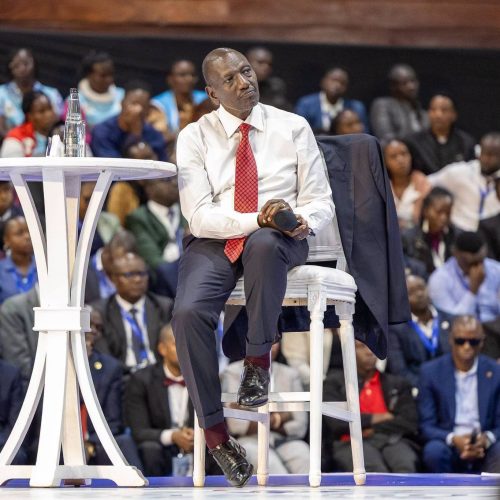 President William Ruto hosts a town hall meeting on the sidelines of the Kenya Health Summit at the Kenyatta International Convention Centre in Nairobi on August 19, 2026. Photo/PCS