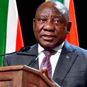 South African President Cyril Ramaphosa